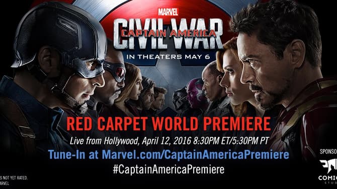 Come Watch The Red Carpet World Premiere Of CAPTAIN AMERICA: CIVIL WAR