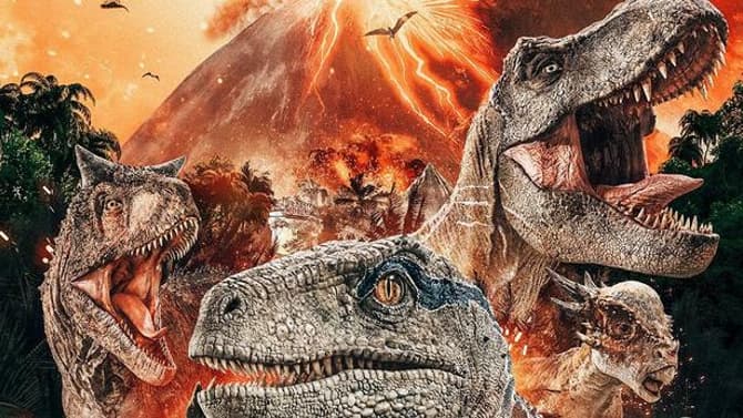 Volcanic New JURASSIC WORLD: FALLEN KINGDOM Poster Sees The Dinosaurs Take Over