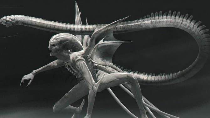 ALIEN: ROMULUS Concept Art Reveals That The Hybrid &quot;Offspring&quot; Almost Had Wings