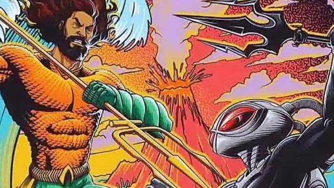 AQUAMAN AND THE LOST KINGDOM Promo Art Pays Homage To Silver Age Comic Books As Arthur Battles Black Manta