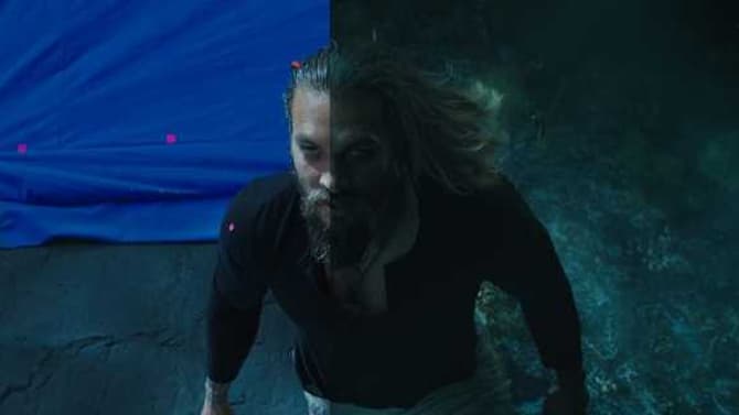 AQUAMAN: Before And After VFX Images Feature The Karathen, Arthur's Transformation...And CGI Hair!