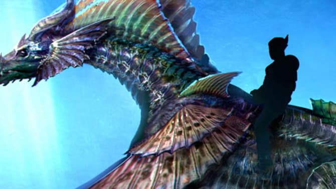 AQUAMAN: Come Get Your First Look At Jason Momoa's Massive Sea Dragon In A Ferocious New Photo