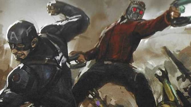 AVENGERS: ENDGAME Final Battle Concept Art Sees Thanos Smash Cap's Shield, Spider-Man/Groot Team-Up, And More