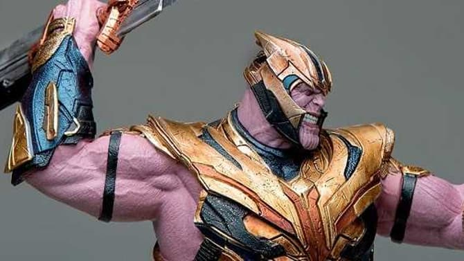 AVENGERS: ENDGAME Iron Studios Thanos Statue Reveals A Detailed Look At The Mad Titan Leaping Into Action