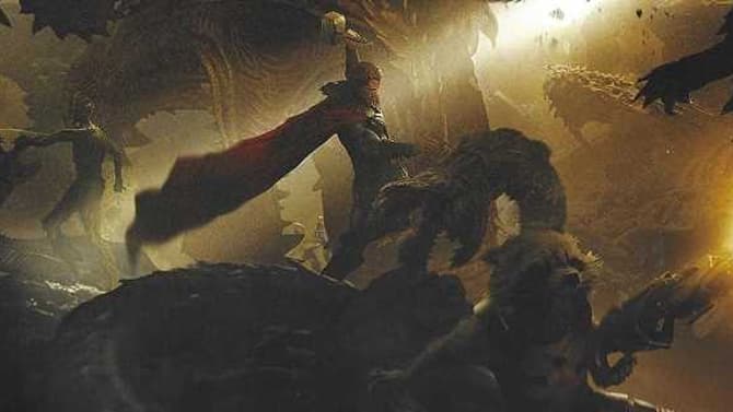 AVENGERS: INFINITY WAR Concept Art Finally Reveals Thor's Scrapped Battle With The Terrifying World Serpent