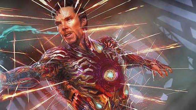 AVENGERS: INFINITY WAR Hi-Res Concept Art Puts Benedict Cumberbatch's Doctor Strange Inside Iron Man's Armor