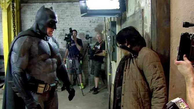 BATMAN v SUPERMAN Behind The Scenes Photo Sees Ben Affleck's Dark Knight Taking A Much-Needed Break