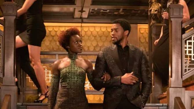 BLACK PANTHER Star Lupita Nyong'o Brilliantly Recreates Chadwick Boseman's Shirtless Rolling Stone Cover