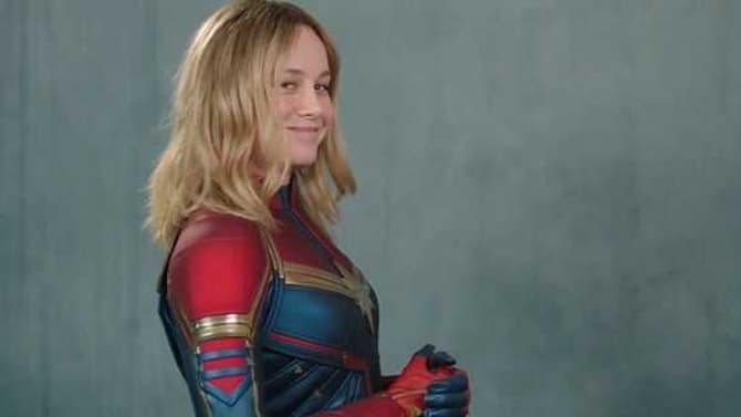 CAPTAIN MARVEL Featurette Shows Brie Larson's Costume Test On The Set Of AVENGERS: ENDGAME