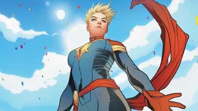 CAPTAIN MARVEL: Get Your First Look At Brie Larson In Full Costume As The Space-Faring Hero