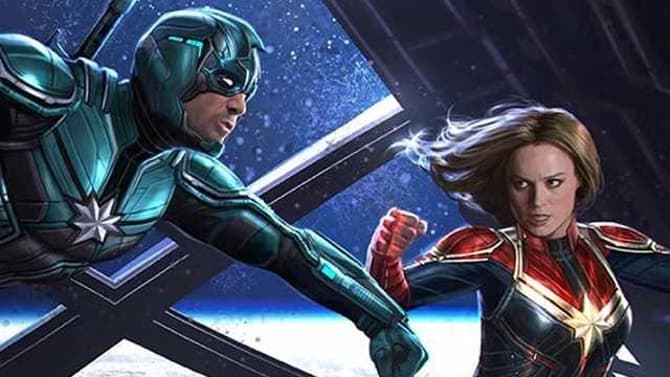 CAPTAIN MARVEL: Newly Revealed Concept Art Shows Carol Danvers Battling Yon-Rogg In Outer Space