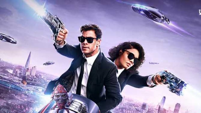 Chris Hemsworth & Tessa Thompson Take Aim On Four Sleek New Posters For MEN IN BLACK: INTERNATIONAL