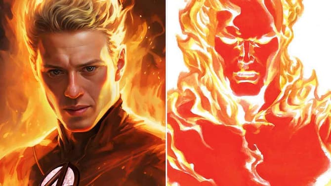 FANTASTIC FOUR Fan Art Showcases Joseph Quinn's Human Torch And Ebon Moss-Bachrach As The Thing