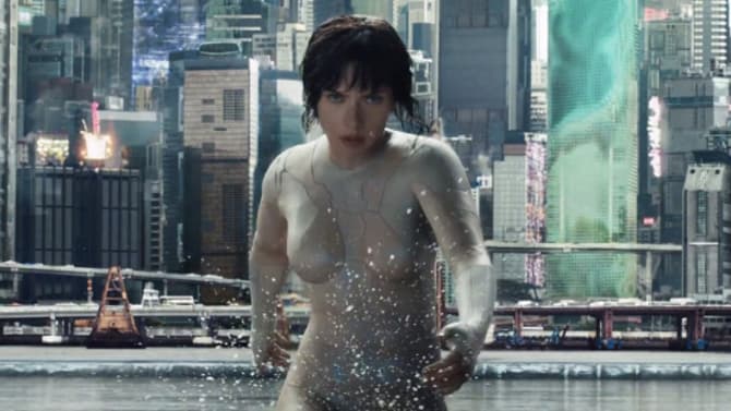 Full GHOST IN THE SHELL &quot;Water Fight&quot; Sequence Released; Plus New Kuze Poster And TV Spot