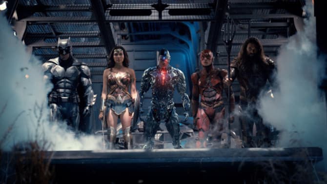 Gal Gadot's WONDER WOMAN Leads The Team Into Battle On This New JUSTICE LEAGUE Promo Banner