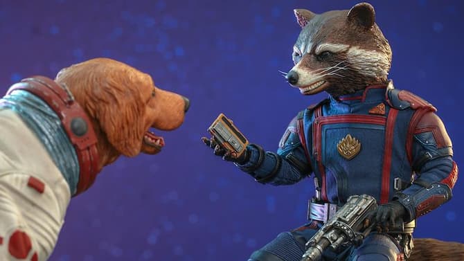 GUARDIANS OF THE GALAXY VOL. 3 Hot Toys Figure Reveals Rocket...And A Surprising Addition With Cosmo