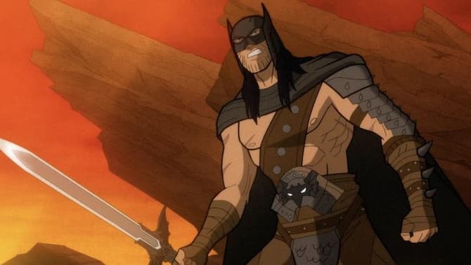 JUSTICE LEAGUE: WARWORLD Clips Sees Jensen Ackles' Batman Pick Up A Sword To Battle Warlord (Exclusive)