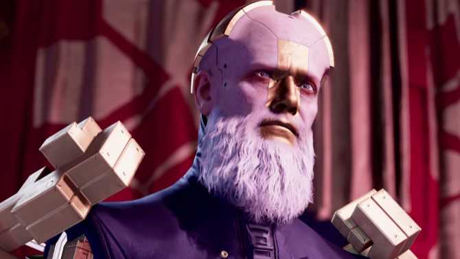 MARVEL'S GUARDIANS OF THE GALAXY Cinematic Introduces Grand Unifier Raker And The Universal Church Of Truth