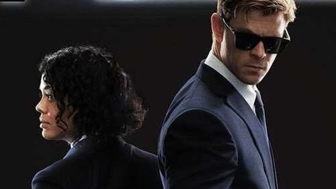 MEN IN BLACK: INTERNATIONAL Posters Pit Chris Hemsworth & Tessa Thompson Against The Scum Of The Universe