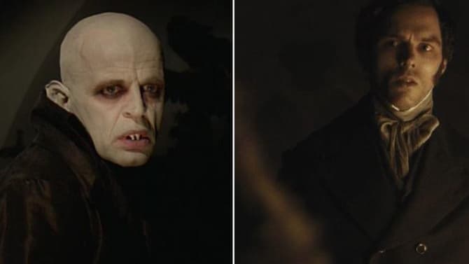 NOSFERATU Still Features Nicholas Hoult & A First Glimpse Of Bill Skarsgård As Count Orlok