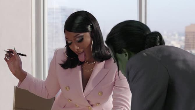 SHE-HULK: ATTORNEY AT LAW Stills Reveal A Closer Look At Megan Thee Stallion's Memorable MCU Debut