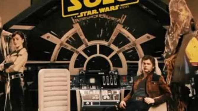 SOLO: A STAR WARS STORY Theater Standee Provides New Looks At Han, Chewie, Lando, Qi'ra And More