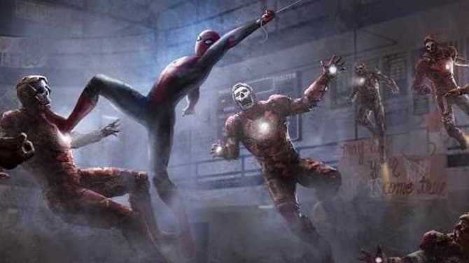 SPIDER-MAN: FAR FROM HOME Concept Art Features A Team Of Iron Man Zombies, Alternate Illusions, And More