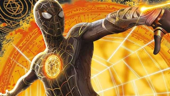 SPIDER-MAN: NO WAY HOME Promo Art Reveals Spidey's New Logo And Makes Changes To The Black & Gold Suit