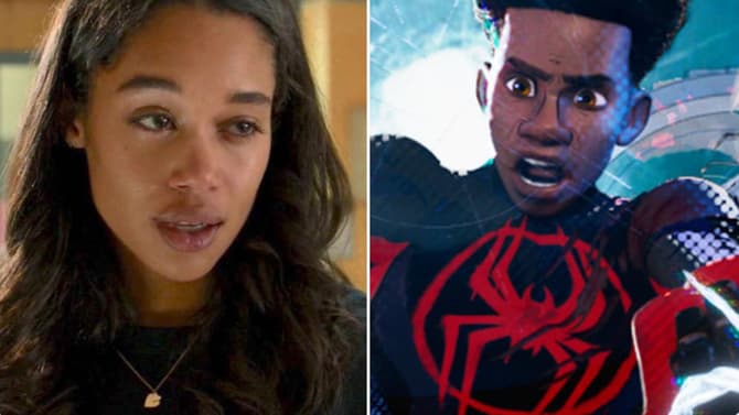 SPIDER-MAN's Laura Harrier Calls Out SPIDER-VERSE Star Shameik Moore: &quot;You're A F*cking Weirdo&quot;