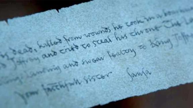 SPOILERS: Possible Significance Of That Scroll From Last Night's Episode Of GAME OF THRONES Revealed