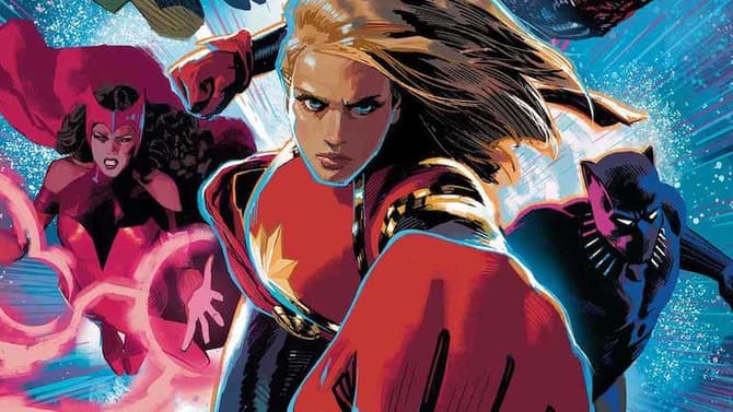 THE AVENGERS: Captain Marvel Leads The New Team On Variant Cover For Upcoming Comic Book Relaunch