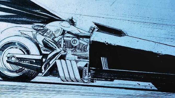 THE FLASH Set Video Shows Batman Racing Into Action On His WHITE KNIGHT-Inspired New Batcycle