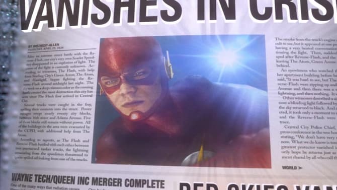 THE FLASH: Today Is The Day Barry Allen Goes Missing After He Vanishes In Crisis; Grant Gustin Responds