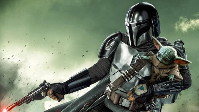 THE MANDALORIAN Blasts Back Into Action With Grogu At His Side On Fiery New Season 3 Poster