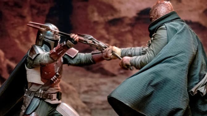 THE MANDALORIAN Takes On A Pair Of Trandoshans In Kickass New Photo