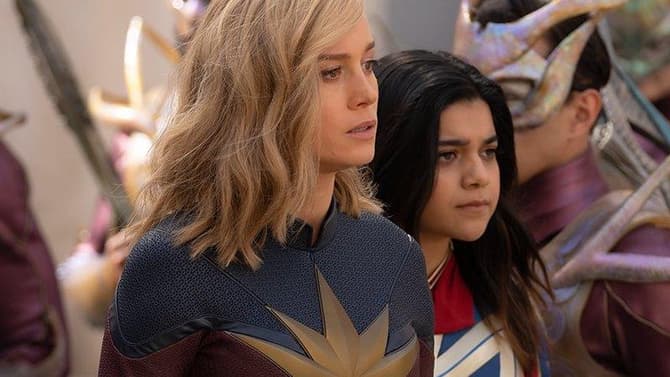 THE MARVELS Still Teases Captain Marvel & Ms. Marvel Team-Up; Director Explains Team Dynamic