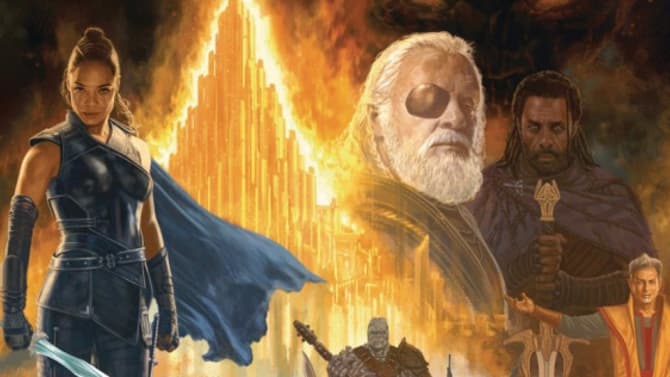 THOR: RAGNAROK Art Of The Movie Cover Revealed In Full; New Look At Chris Hemsworth's God Of Thunder