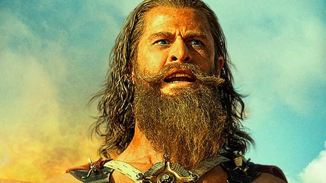 THOR Star Chris Hemsworth Looms Large As Dementus On New FURIOSA: A MAD MAX SAGA Poster