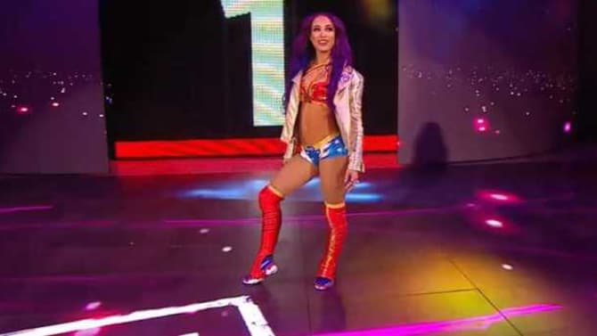 WWE Superstar Sasha Banks Pays Homage To WONDER WOMAN With Her ROYAL RUMBLE Ring Attire