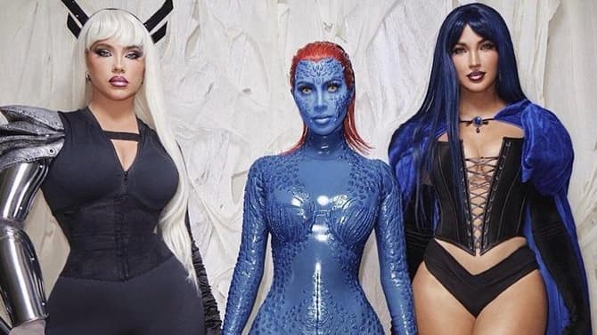 X-MEN: Kim Kardashian Transforms Into A Movie-Accurate Mystique; Fellow Influencers Suit Up As Magik & Selene