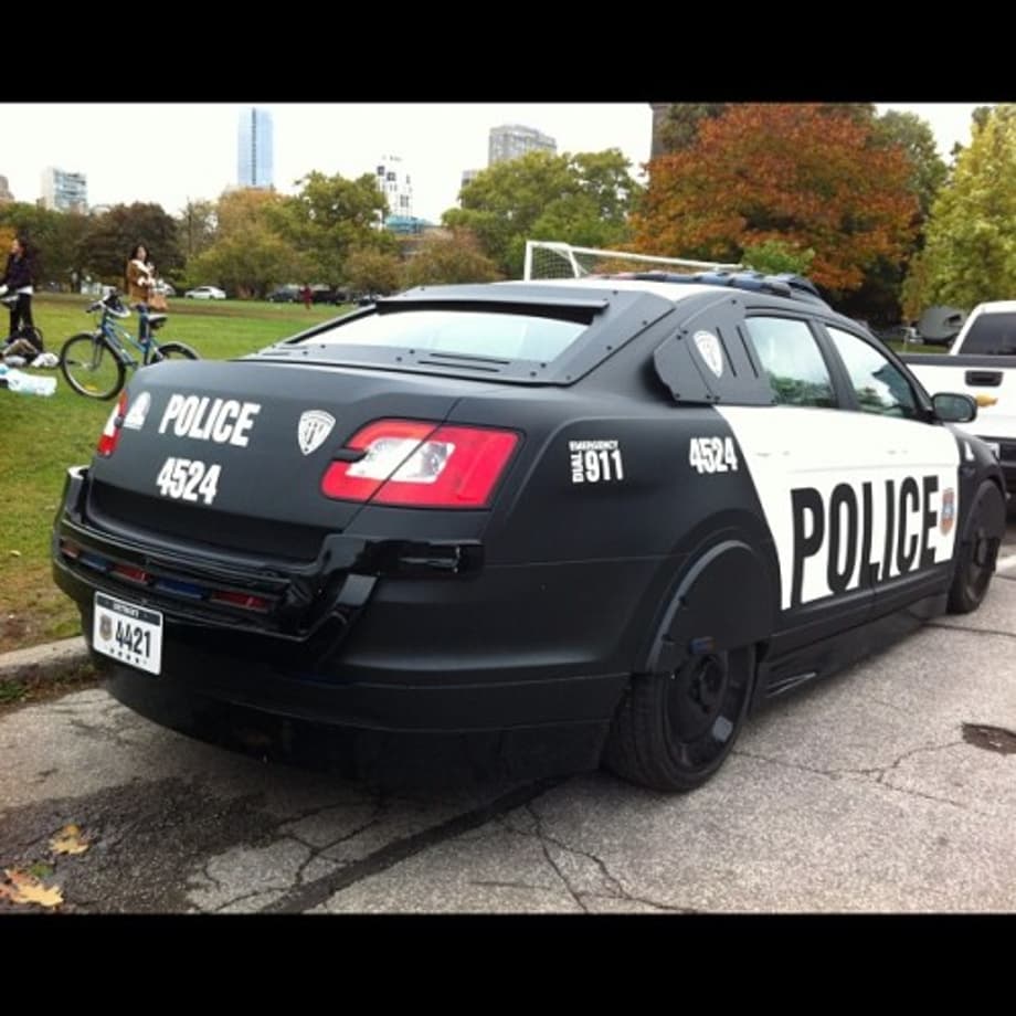 This is for you @kayluk #robocop #policecar #filming #capmus #uoft #toronto by jeskly <a  rel=