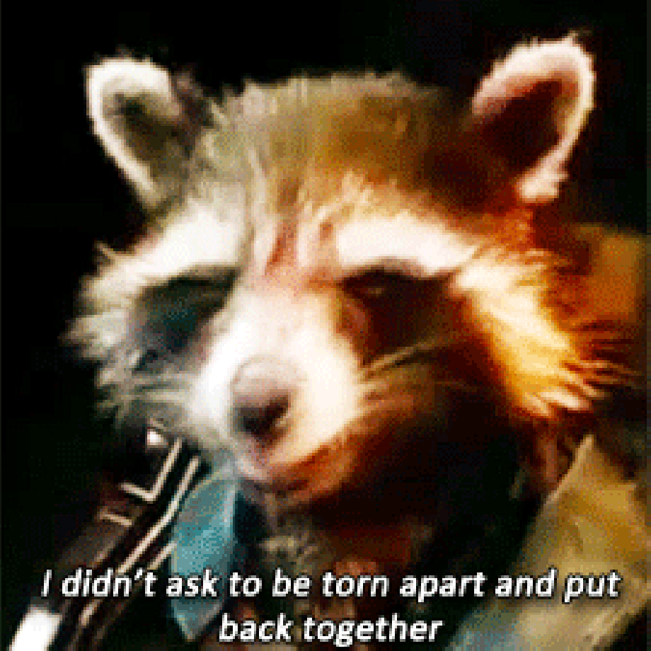 Bradley Cooper Captain America bucky barnes Sebastian Stan mcu guardians of the galaxy The Winter Soldier rocket raccoon gotg spoilers so I heard you guys like your rocket and bucky parallels hahahahaha... I am a despicable human being now if you excuse me I am going to go jump off a train now 