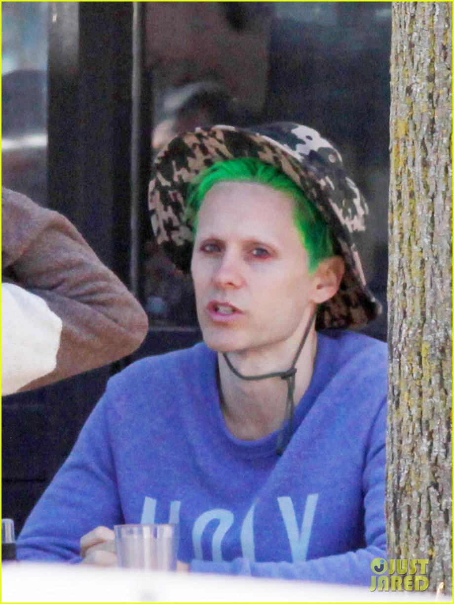 jared leto spotted with green suicide squad hair in toronto 04