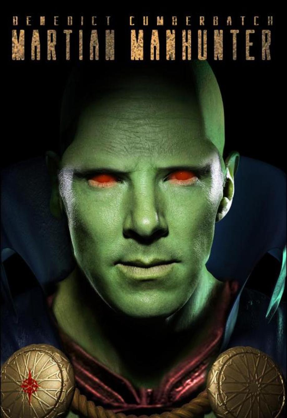 Benedict Cumberbatch as Martian Manhunter fan-art