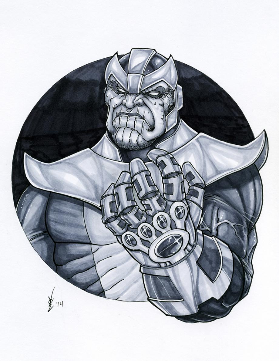 Thanos - Heroes Con print by SickJoe