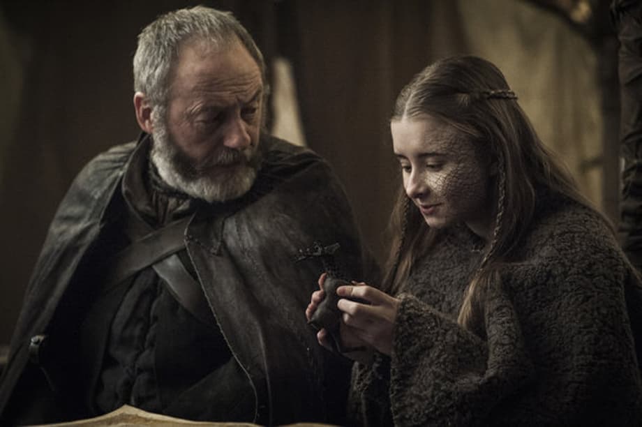 Liam Cunningham and Kerry Ingram in “Game of Thrones.”