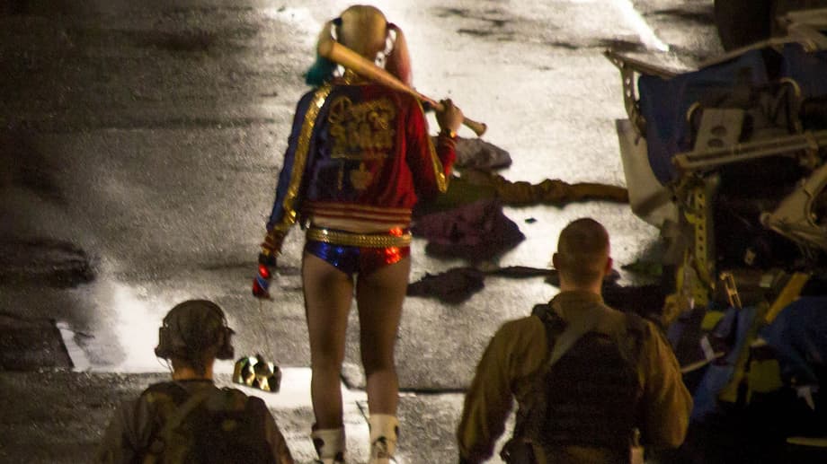 Suicide Squad Set Photo (Katana, Margot Robbie, Harley Quinn)