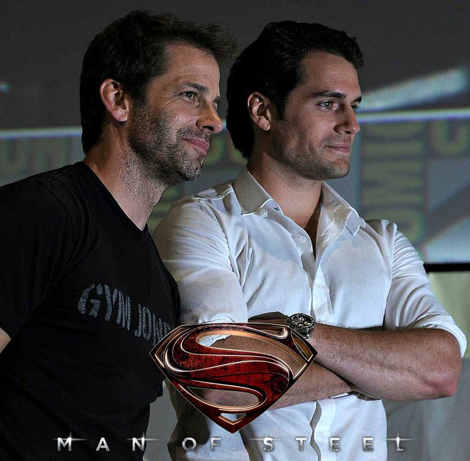 Henry Cavil Zack Snyder Man of Steel