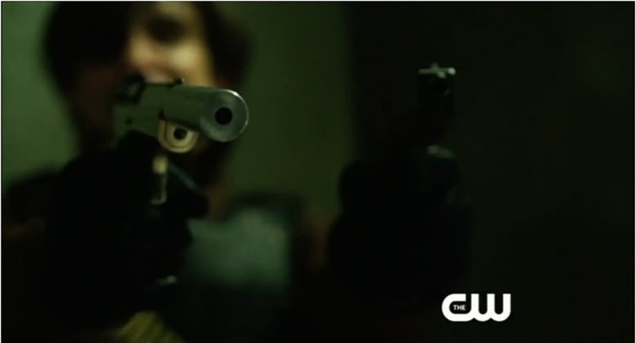 Diggle looking down the barrel