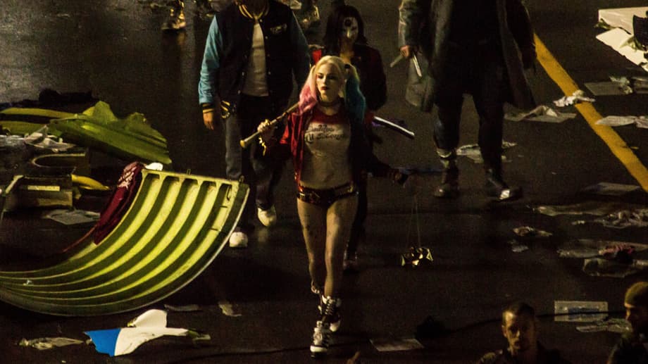 Suicide Squad Set Photo (Katana, Margot Robbie, Harley Quinn)